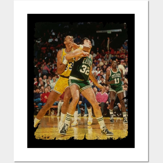 Kareem Abdul Jabbar vs Kevin McHale Wall Art by Wendyshopart